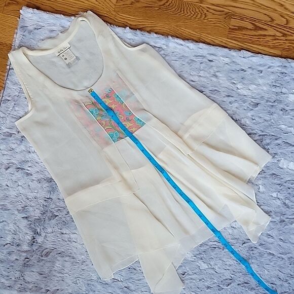 Matilda Jane Cream Sheer Tank Top, Women's Small, Great Condition! - Picture 4 of 7